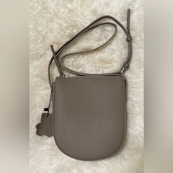 Leather Crossbody Bag Messenger Bag  Women Handbag Gray Brand New - Picture 13 of 13